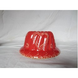 Kougelhopf décoré 24cm rouge