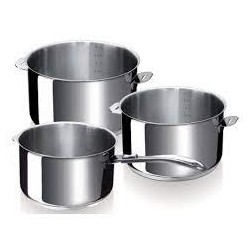 SERIE DE 3 CASSEROLES 16/20...