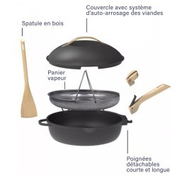 Poêle LA FABULEUSE 24cm noire