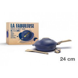 Poêle LA FABULEUSE 24cm bleue