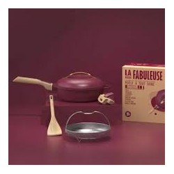 Poêle LA FABULEUSE 24cm rouge