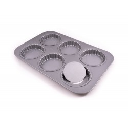 Moule 6 tartellettes fond...