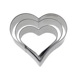 Emporte-pièce coeur x3...